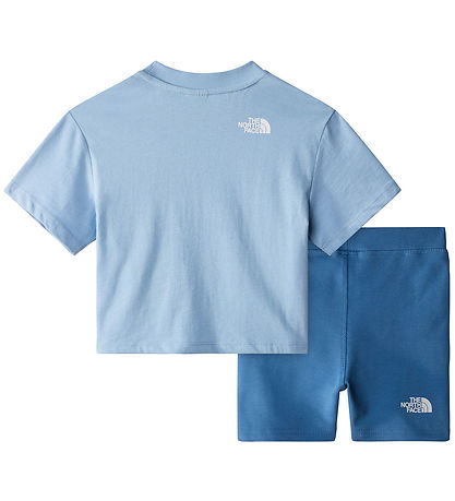 The North Face  Shortssæt - T-shirt/Cykelshorts - Steel Blue/Ind