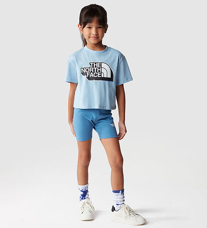 The North Face  Shortssæt - T-shirt/Cykelshorts - Steel Blue/Ind