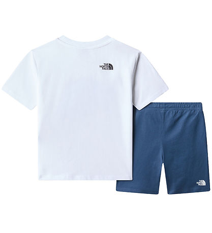 The North Face Shortssæt - T-shirt/Shorts - Hvid/Shady Blue