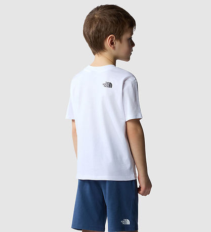 The North Face Shortssæt - T-shirt/Shorts - Hvid/Shady Blue