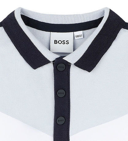 BOSS Sommerdragt - Hvid/Lyseblå