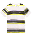 BOSS T-shirt - Hvid/Armygrøn m. Gul