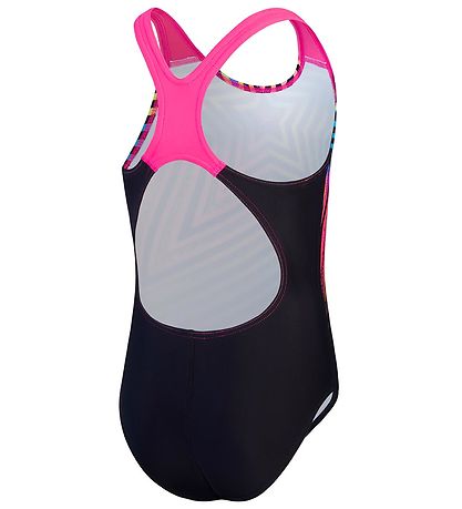 Speedo Badedragt - Girls Digital Placement Splashback - Sort/Pin