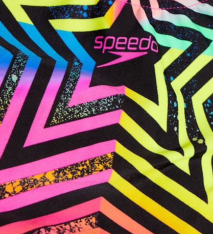 Speedo Badedragt - Girls Digital Placement Splashback - Sort/Pin
