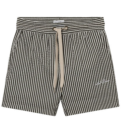 Les Deux Badeshorts - Stan Stripe - Olive Night/Ivory