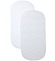 SHNUGGLE Stræklagen - 2-pak - 120x60 cm - Air Cot - Grå/Hvid m. 
