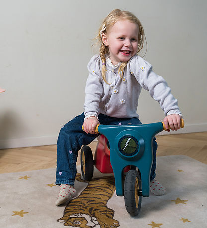 Dantoy Motorcykel m. Gummihjul - Jubilæum - Rød/Blå