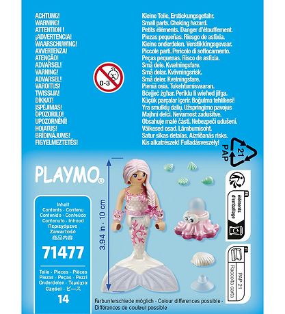 Playmobil SpecialPlus - Havfrue med Sprøjteblæksprutte - 14 Dele