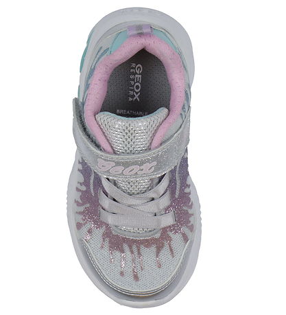 Geox Sko m. Lys - Assister - Silver/Pink