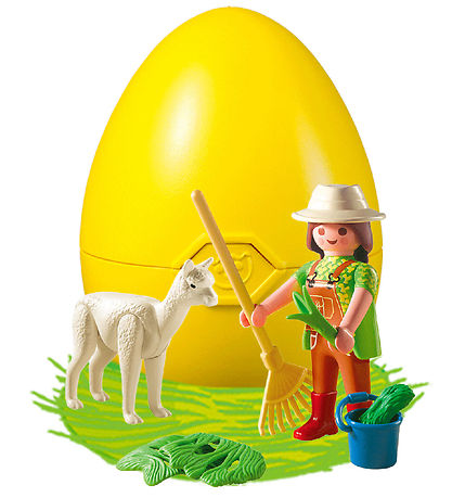 Playmobil City Life Påskeæg - Dyrepasser med Alpaka - 4944 - 9 D