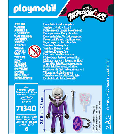 Playmobil Miraculous - Hawk Moth - 71340 - 6 Dele 