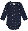 Müsli Bodysuit l/s - Sailboat - Night Blue/Conditioner Cream