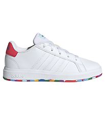 adidas Performance Sko - GRAND COURT 2.0 K - Hvid/Rød