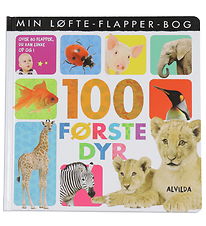 Alvilda Billedbog - Min Løfte-Flapper-Bog - 100 Første Dyr - Dan
