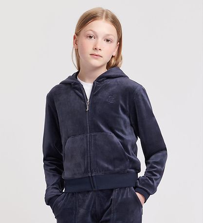 Juicy Couture Cardigan - Tonal - Velour - Night Sky