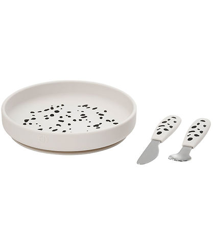 Elodie Details Spisesæt - Silikone - 3 dele - Dalmatian Dots
