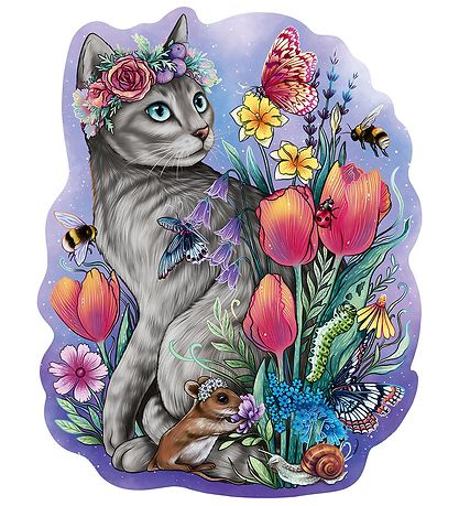 Ravensburger Puslespil - Træ - 150 Brikker - Lovely Cat