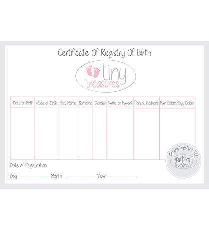 Tiny Treasures Dukke m. Blond Hår - Pink Bunny Baby