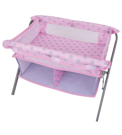 Tiny Treasures Puslebord Til Dukke - Folding Changing Table Cot
