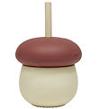 OYOY Kop - Mushroom - Off White/Red