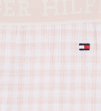 Tommy Hilfiger Leggings - Gingham - White/Pink Check