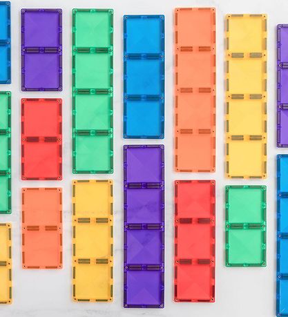 Connetix Magnetsæt - 18 Dele - Rainbow Rectangle