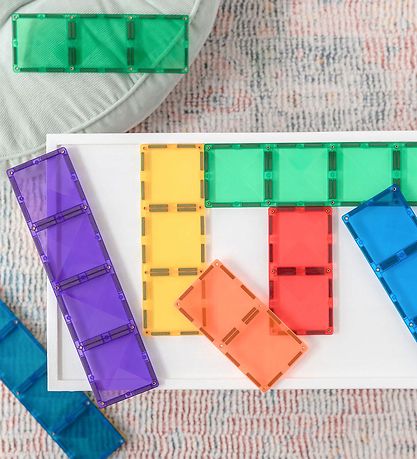 Connetix Magnetsæt - 18 Dele - Rainbow Rectangle