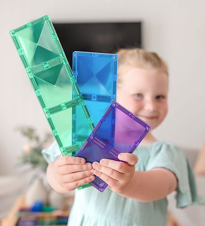 Connetix Magnetsæt - 18 Dele - Rainbow Rectangle