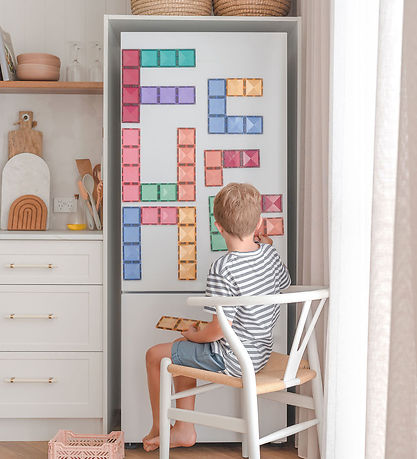 Connetix Magnetsæt - 24 Dele - Pastel Rectangle