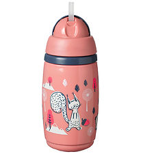 Tommee Tippee Kop m. Sugerør - Superstar - 266 ml - Rosa m. Skov