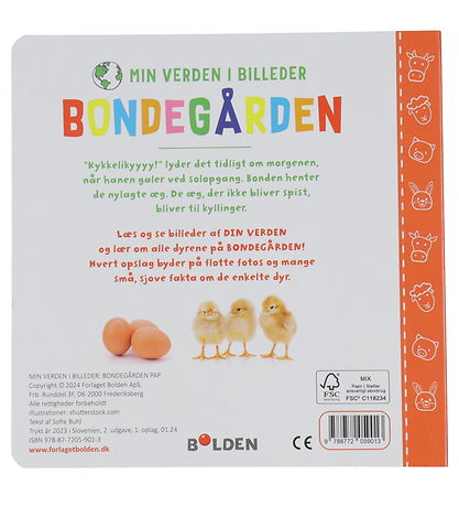Forlaget Bolden Billedbog - Min Verden I Billeder - Bondegården