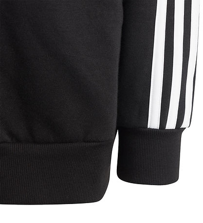 adidas Performance Cardigan - LK 3S FL FZ HD - Sort/Hvid