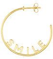 Design Letters Ørering - 1 stk. - Smile Hoop - Guld