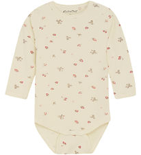 Minymo Body l/æ - Viskose - Strawberry Ice m. Jordbær