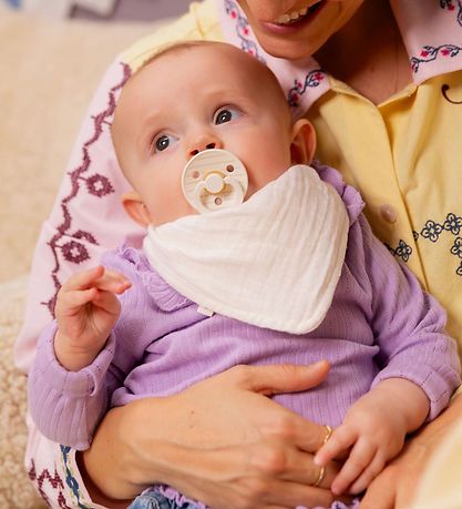 BIBS Colour Sutter - 2-pak - Str. 1 - Rund - Ivory/Vanilla m. Bl