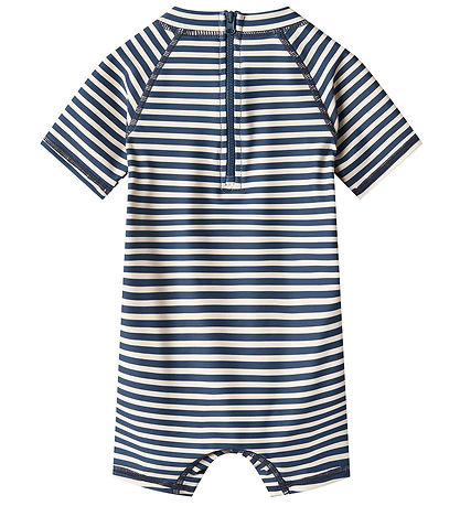 Wheat Badeheldragt - UV40+ - Cas - Indigo Stripe