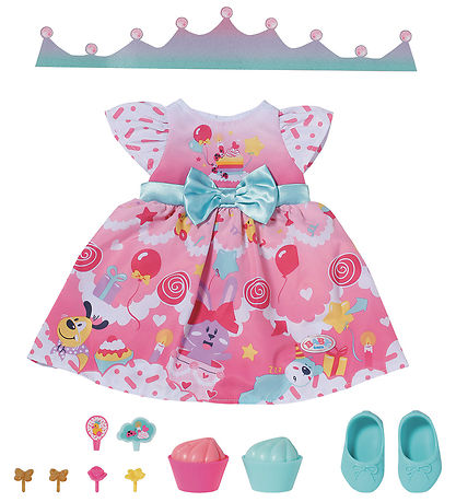 BABY born Deluxe Fødselsdagstøj - 43 cm