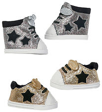 BABY born Sneakers - 43 cm - Assorteret -  Sølv/Guld
