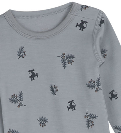 Hust and Claire Body l/æ - Uld/Bambus - Baloo-HC - Blue Wind