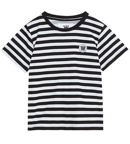 Wood Wood T-Shirt - Ola - Black/White Stripes