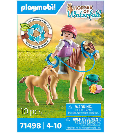 Playmobil Horses Of Waterfall - Barn med Pony og Føl - 71498 - 1