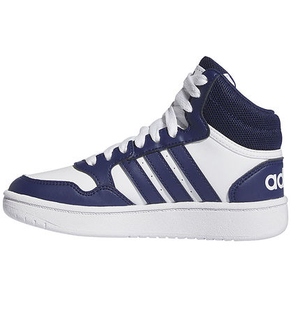 adidas Performance Sko - Hoops 3.0 Mid K - Hvid/Blå