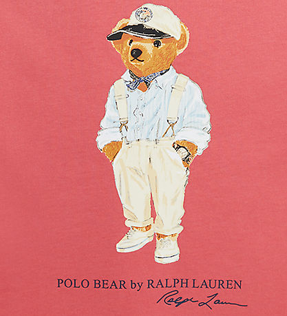 Polo Ralph Lauren T-Shirt - Rød m. Bamse