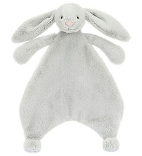 Jellycat Nusseklud - 27x20 cm - Bashful Bunny - Silver 