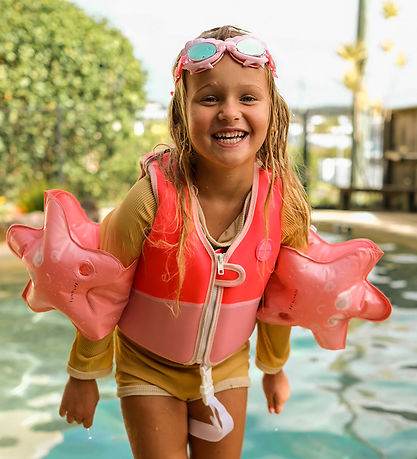 SunnyLife Svømmevest - Melody the Mermaid - Neon Strawb