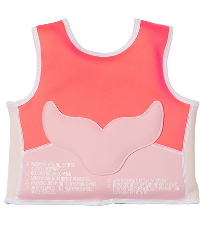 SunnyLife Svømmevest -  Melody the Mermaid - 3-6 År - Neon Straw