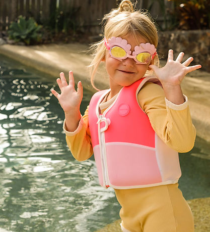 SunnyLife Svømmevest -  Melody the Mermaid - 3-6 År - Neon Straw