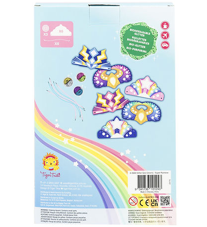 Tiger Tribe Kreasæt - Glitter Goo Crowns - Super Rainbow