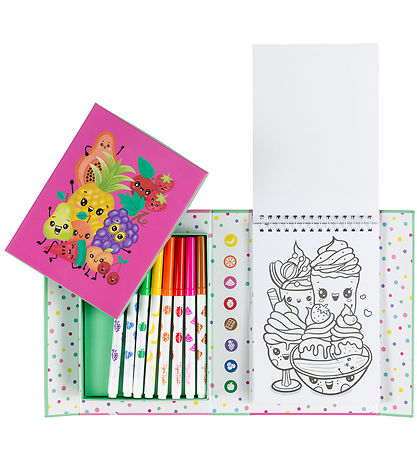 Tiger Tribe Farvesæt - Scented Colouring - Fruity Cutie
