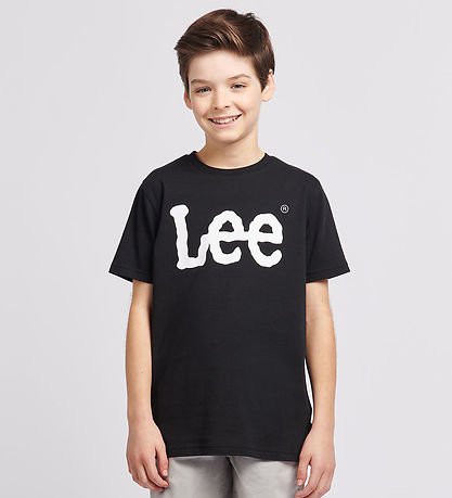 Lee T-Shirt - Wobbly Graphic - Sort